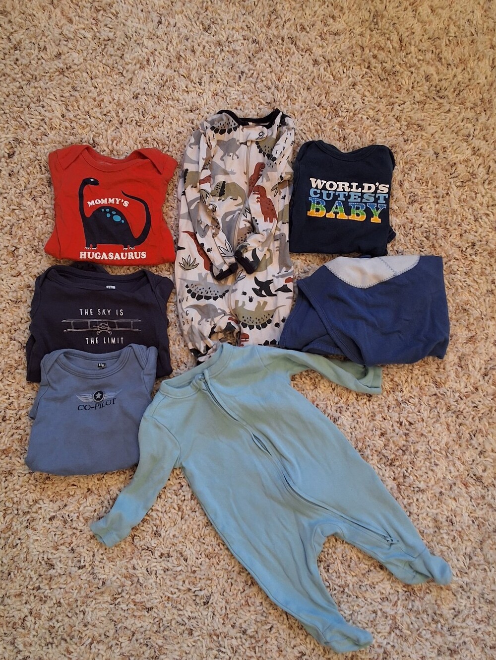 Bundle Of Mixed 0-3 Mos, Baby Boy Onies, Sleepers